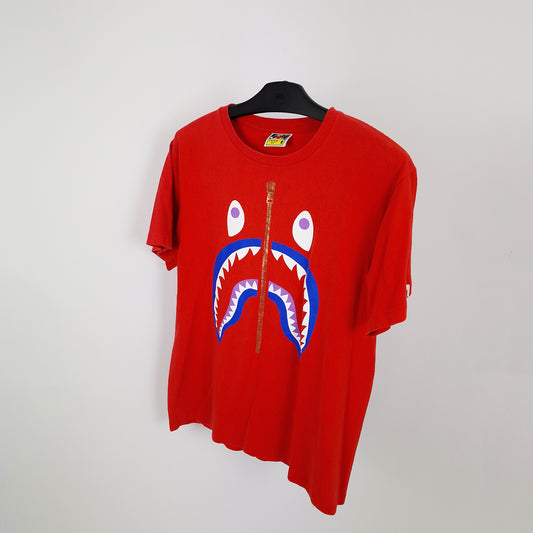 A Bathing Ape Shark T-Shirt Red