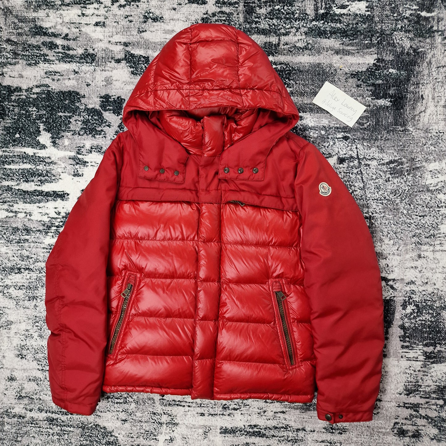 Moncler Garonne down jacket red