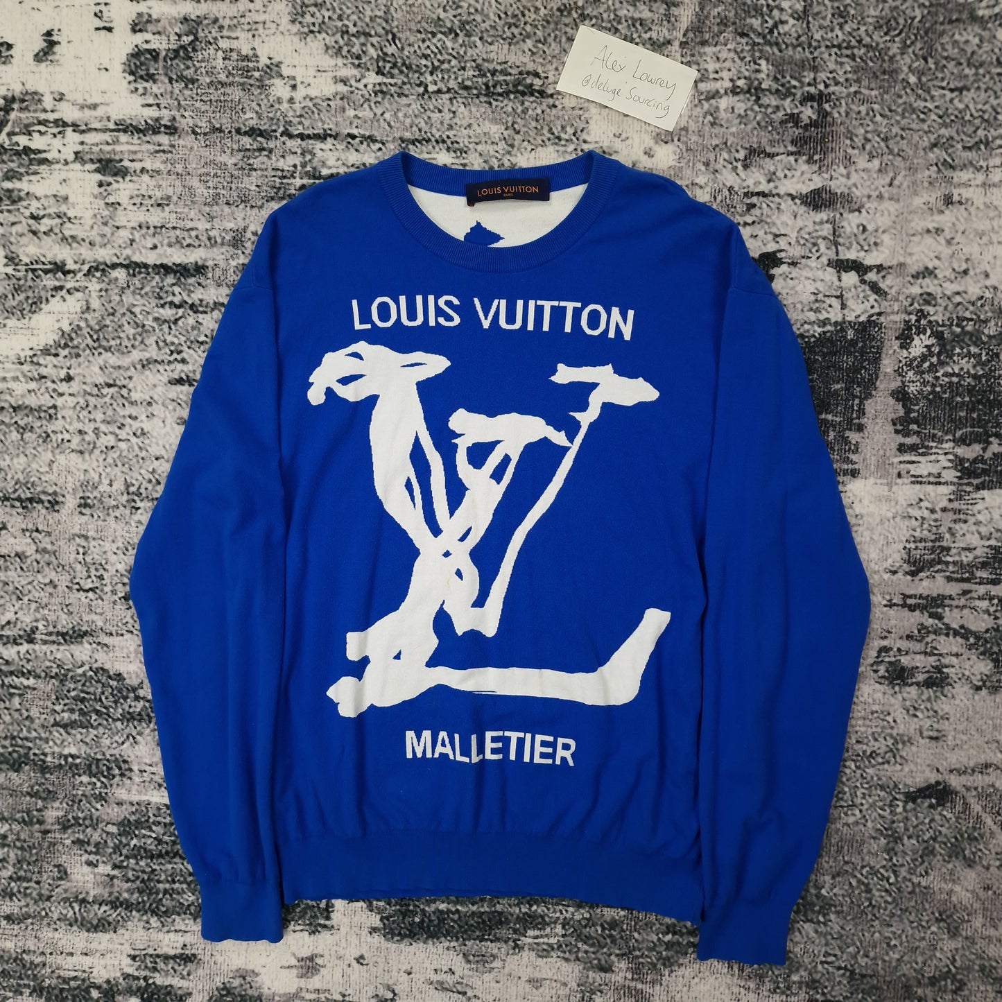 Louis Vuitton Malletier Clouds Crewneck Sweater Blue