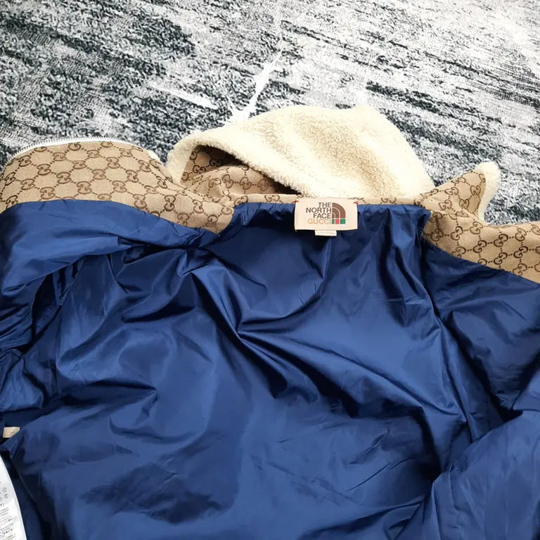 Gucci x The North Face GG Canvas Shearling Jacket