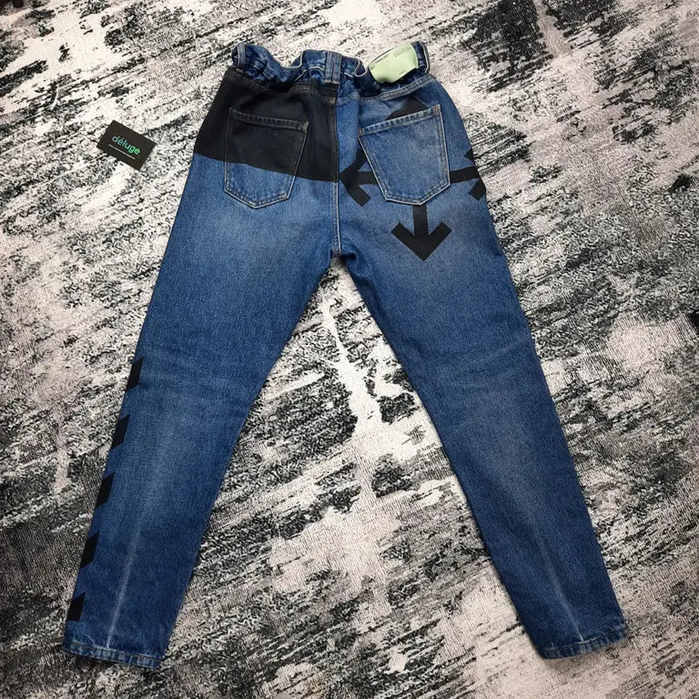 Off-White Two Tone Jeans