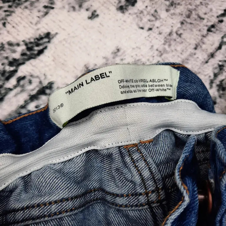 Off-White Two Tone Jeans