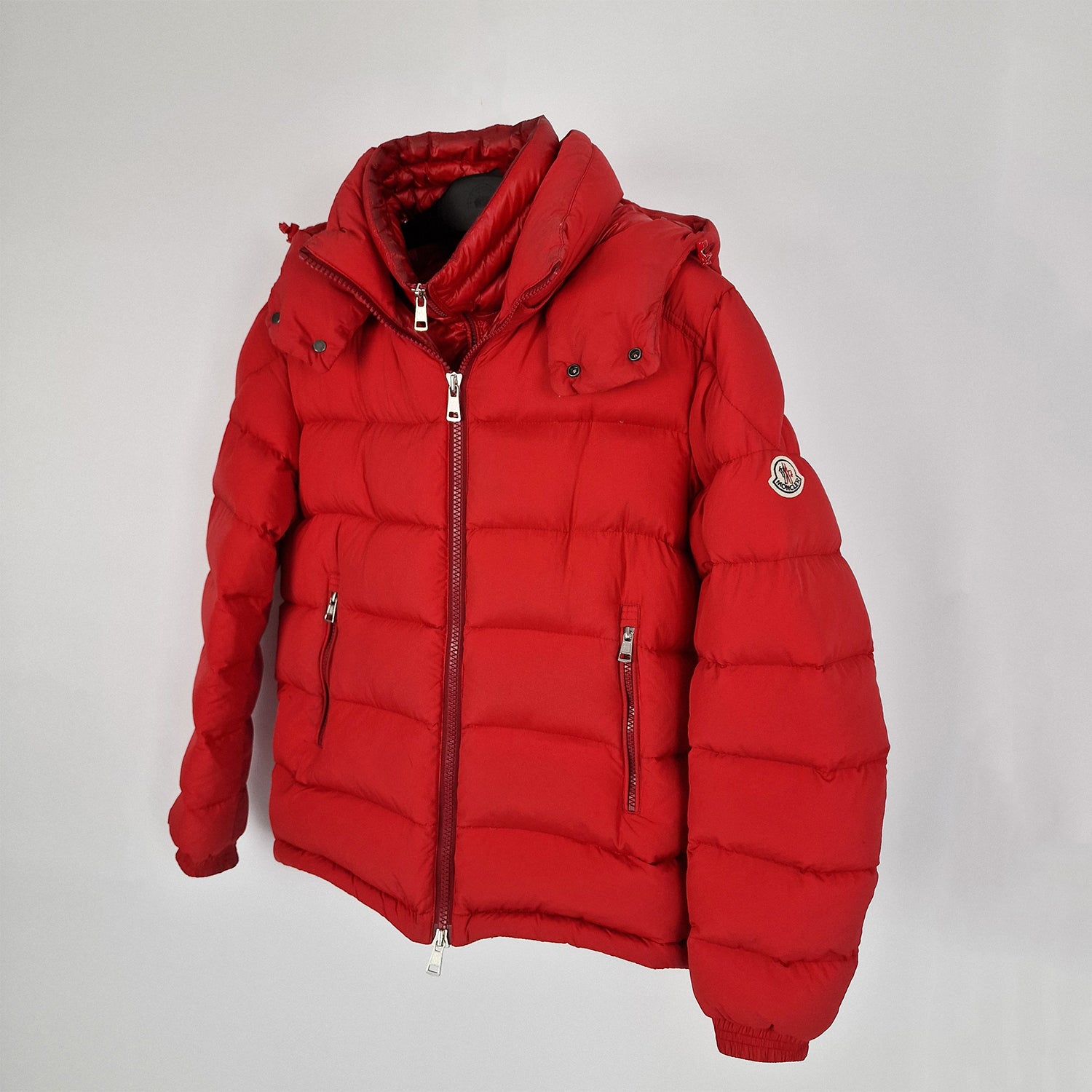 Moncler Brique Down Jacket Red