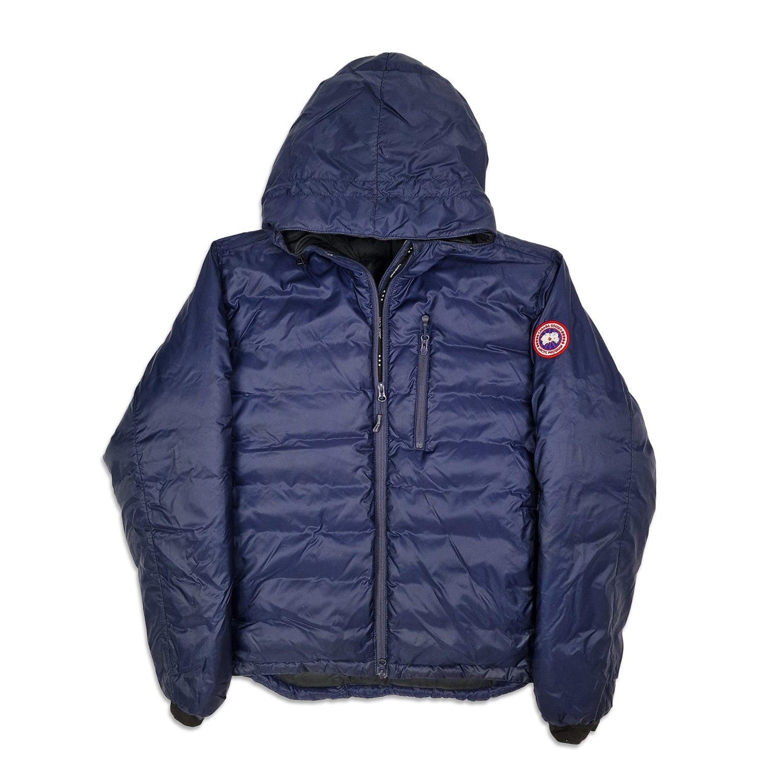 canada goose lodge hoody, blue