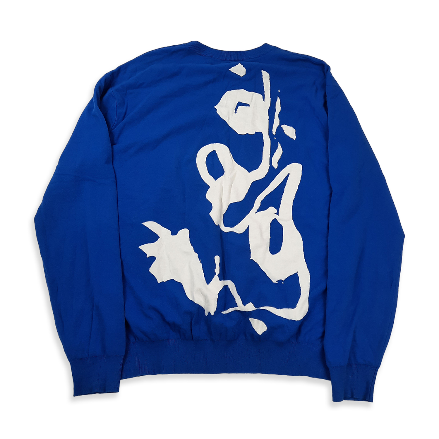 Louis Vuitton printed crew neck pullover royal blue