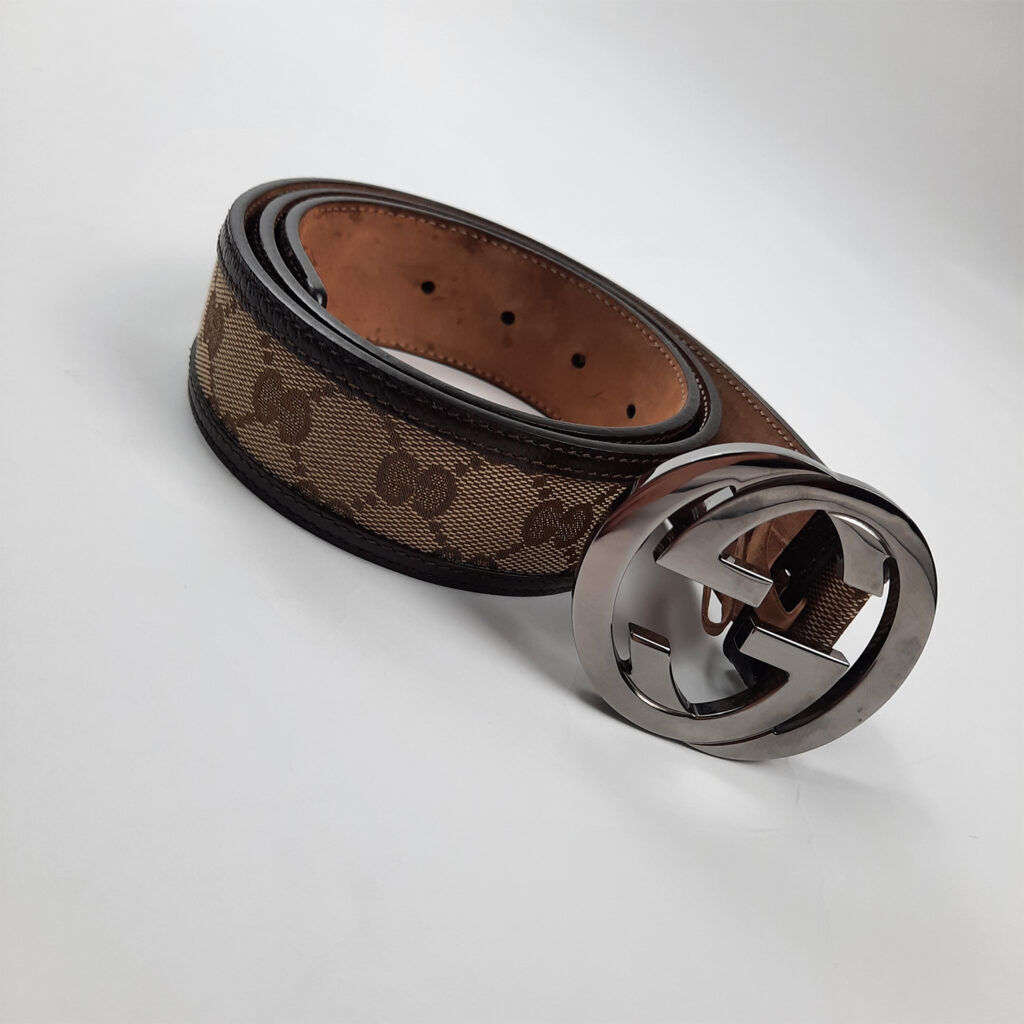 Gucci Monogram Belt - Authentic Luxury Designer