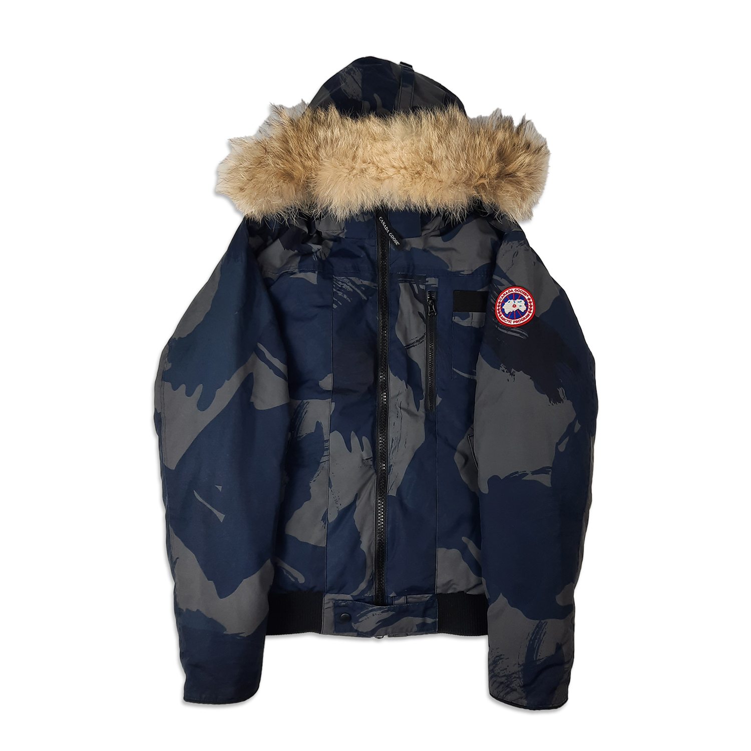 Abstract blue store camo canada goose