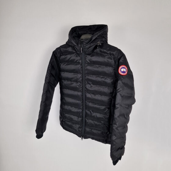 canada goose camp hooded down jacket, black