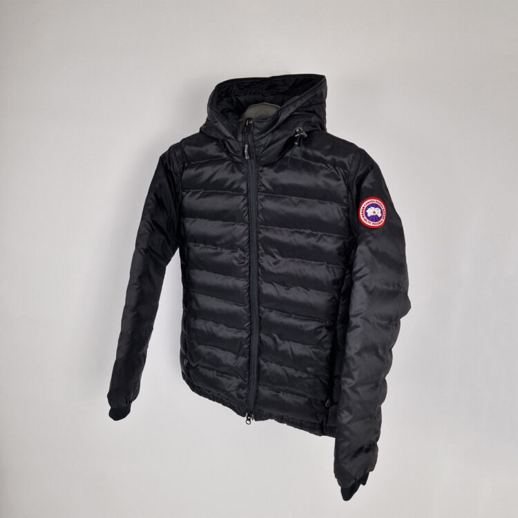 canada goose camp hooded down jacket, black