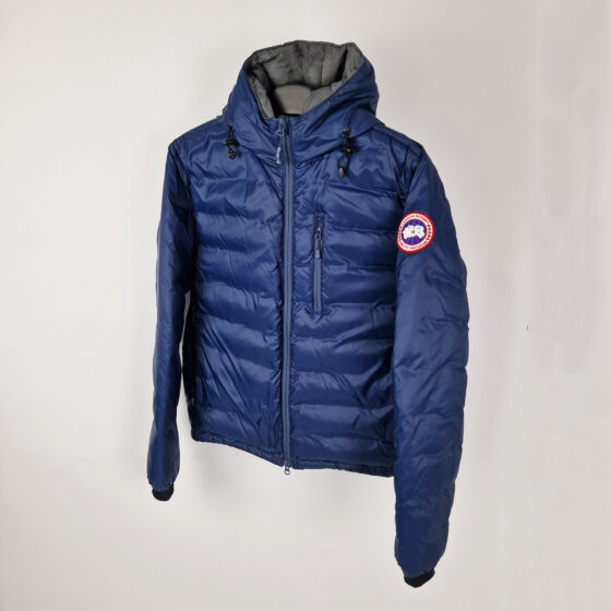 canada goose lodge down hoody, blue