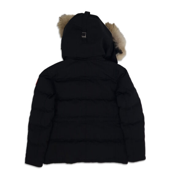 canada goose chelsea parka heritage, black, back