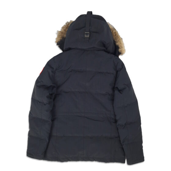 canada goose chelsea parka heritage, navy, back