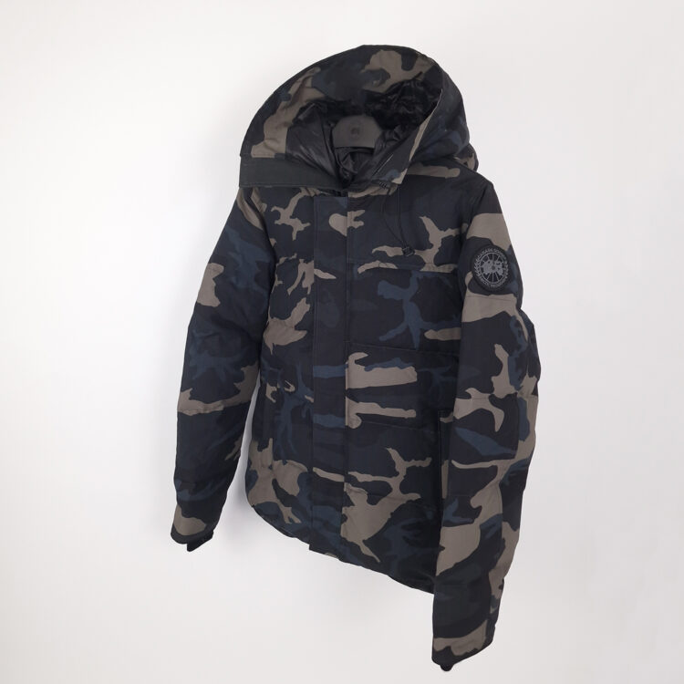 canada goose macmillan parka black label, black camo