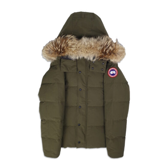 canada goose wyndham parka heritage, military green