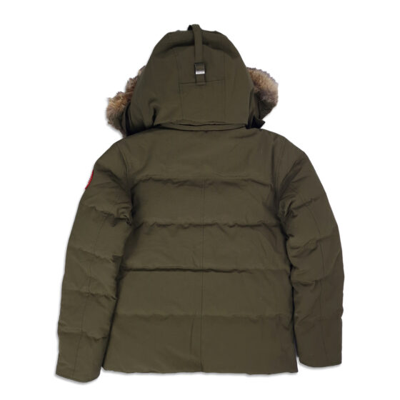 canada goose wyndham parka military green, back