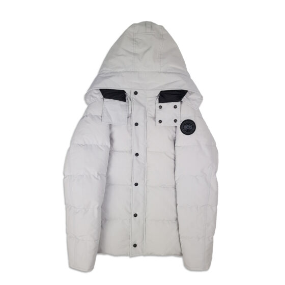 canada goose wyndham parka black label, silverbirch