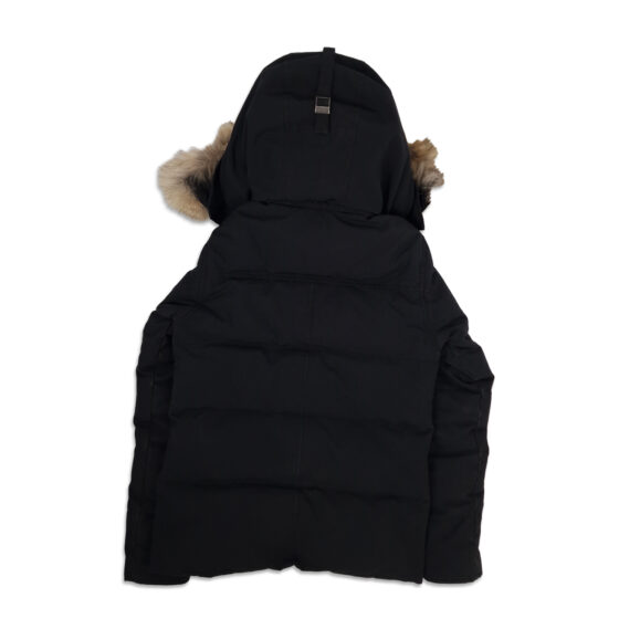 canada goose wyndham parka heritage, black, back